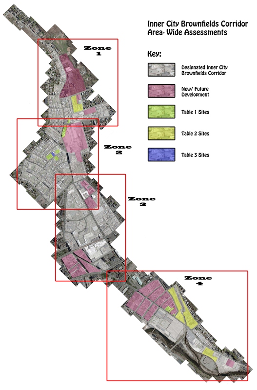 brownfield cooridor map brownfield cooridor map